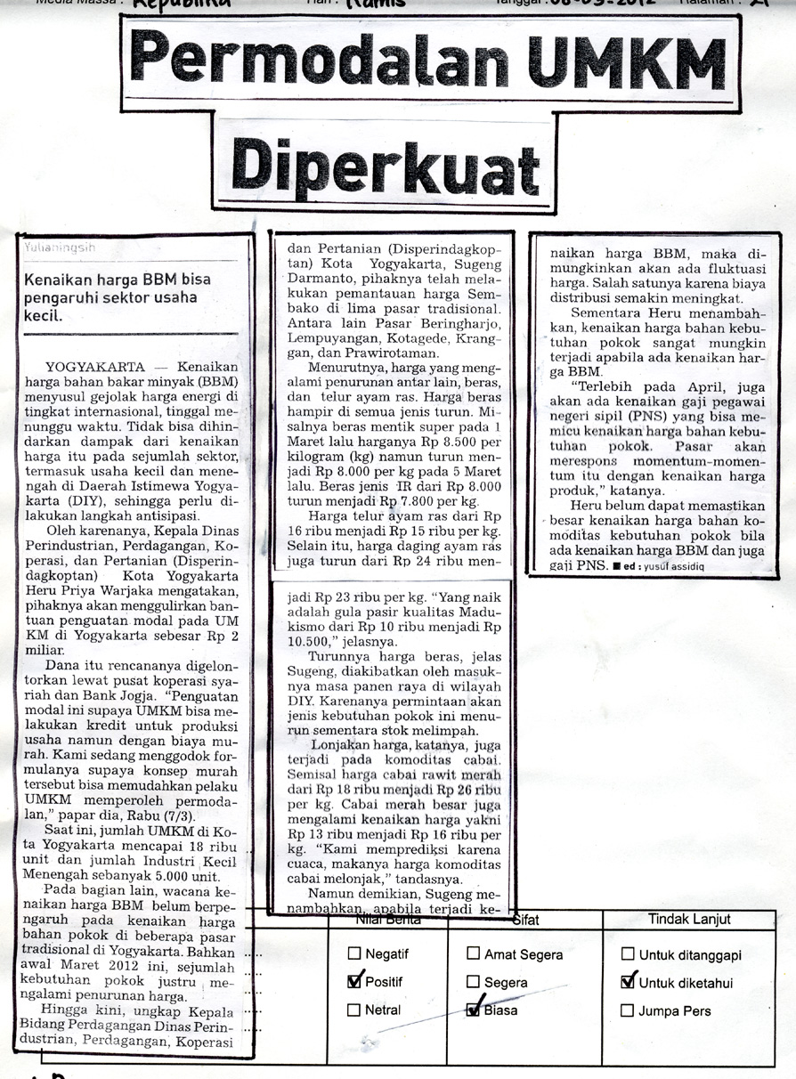 Kliping jogja terbaru